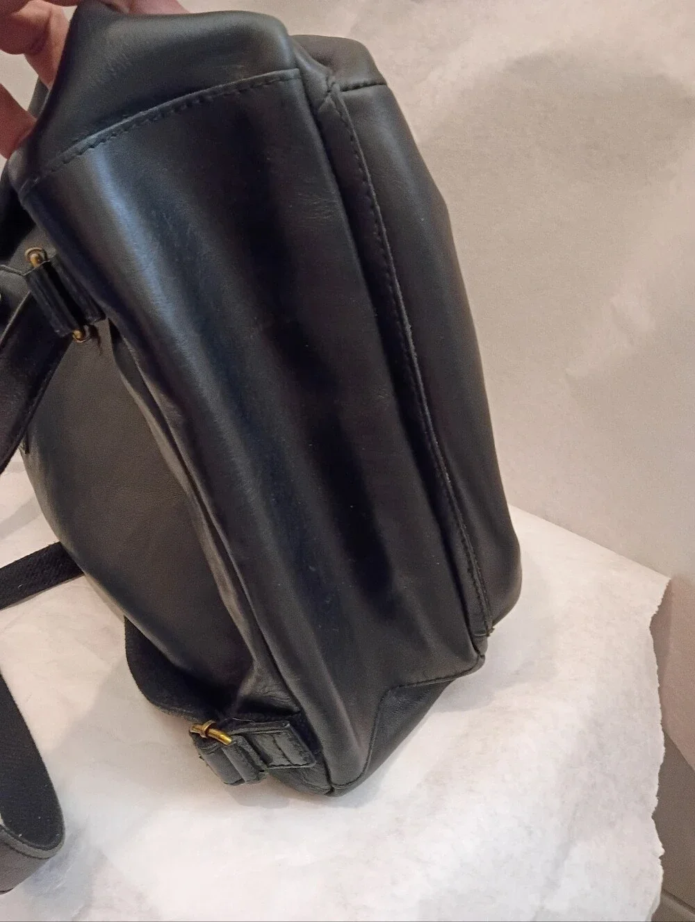 Madewell The Lorimer backpack, black leather